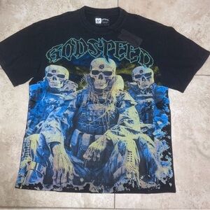 Black and Blue Graphic Tee